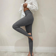 Load image into Gallery viewer, Tessa Beige Ribbed Knit Leggings
