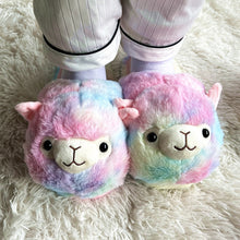 Load image into Gallery viewer, Alpaca Fluffy Home Slippers
