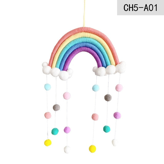 Nordic Cloud and Rainbow Wall Hanging