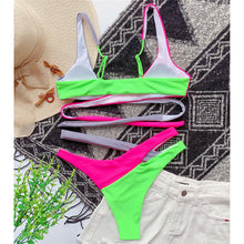 Load image into Gallery viewer, Spicey Splice Bikini Set
