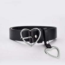 Load image into Gallery viewer, Love Heart Buckle Leather Belt
