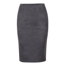 Load image into Gallery viewer, Frankie Suede Midi Pencil Skirt
