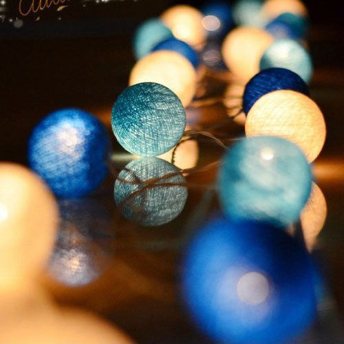 Romantic Cotton Ball LED Garland String Lights