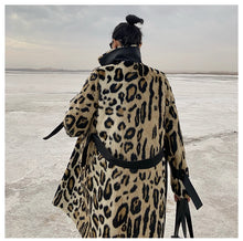 Load image into Gallery viewer, Melissa Leopard Print Double Breasted Winter Coat
