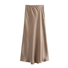 Load image into Gallery viewer, Eliza Satin Women&#39;s Midi Skirt
