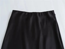 Load image into Gallery viewer, Eliza Satin Women&#39;s Midi Skirt
