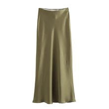 Load image into Gallery viewer, Eliza Satin Women&#39;s Midi Skirt
