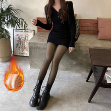 Load image into Gallery viewer, &quot;Translucent&quot; Fleece-Lined Winter Tights
