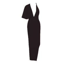 Load image into Gallery viewer, Camilla Side-Draped Evening Dress
