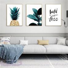Load image into Gallery viewer, Tropical Plants &amp; Motivational Words Wall Art
