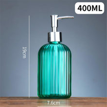 Load image into Gallery viewer, Coloured Glass Soap Dispenser 400ml
