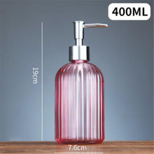 Load image into Gallery viewer, Coloured Glass Soap Dispenser 400ml
