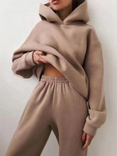 Load image into Gallery viewer, Zoe Two-Piece Hooded Tracksuit Set
