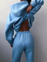 Load image into Gallery viewer, Zoe Two-Piece Hooded Tracksuit Set
