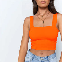 Load image into Gallery viewer, Jade Square Neck Crop Top
