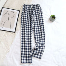 Load image into Gallery viewer, Madison Plaid Loose Cotton Pyjama Pants
