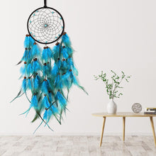 Load image into Gallery viewer, Light Blue Dreamcatcher Wall Pendant
