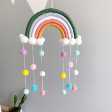 Load image into Gallery viewer, Nordic Cloud and Rainbow Wall Hanging
