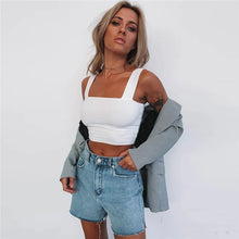 Load image into Gallery viewer, Jade Square Neck Crop Top
