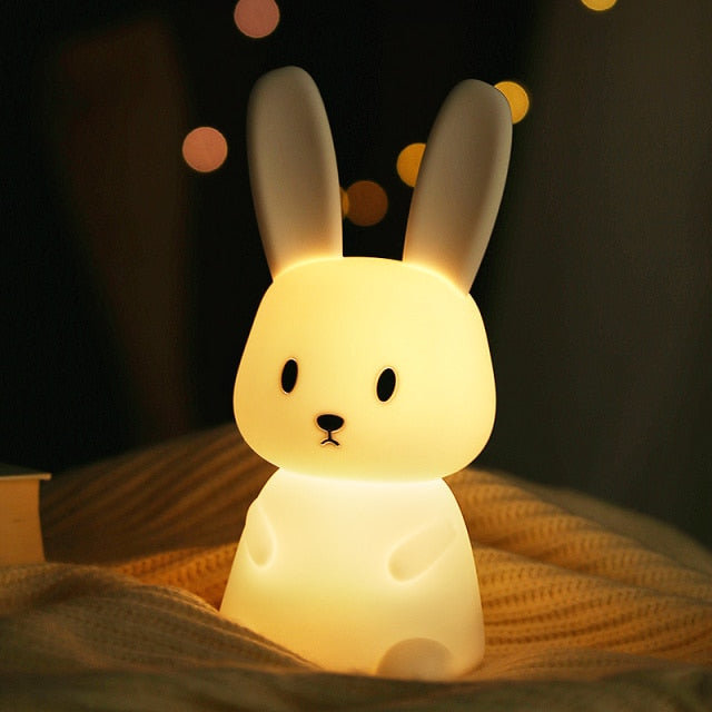 Cute Animal Silicone Touch Night Light