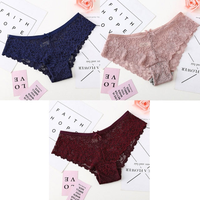 Bannirou Lace Brazilian Panties (3 pack)