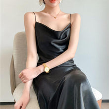 Load image into Gallery viewer, Sammie Backless Satin Midi Dress
