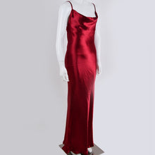 Load image into Gallery viewer, Sammie Backless Satin Midi Dress

