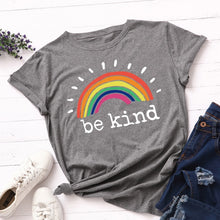 Load image into Gallery viewer, Be Kind Printed Cotton Tee
