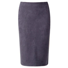 Load image into Gallery viewer, Darla Midi High Waist Suede Pencil Skirt
