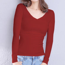 Load image into Gallery viewer, Hannah V-Neck Longsleeve Top
