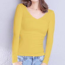 Load image into Gallery viewer, Hannah V-Neck Longsleeve Top
