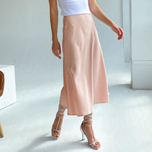 Load image into Gallery viewer, Laura Satin Midi Skirt
