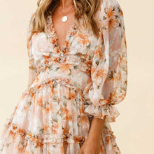 Load image into Gallery viewer, Bonnie Floral Ruffle Dress
